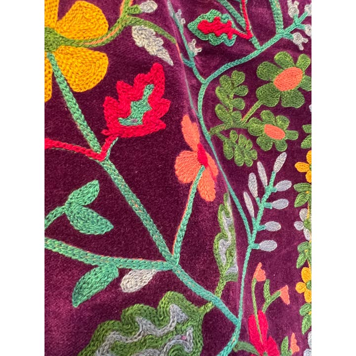 Kinomy - Wholesale Outerwear Vest - Women's - Embroidered velvet vest, boho vest, women's short vest12