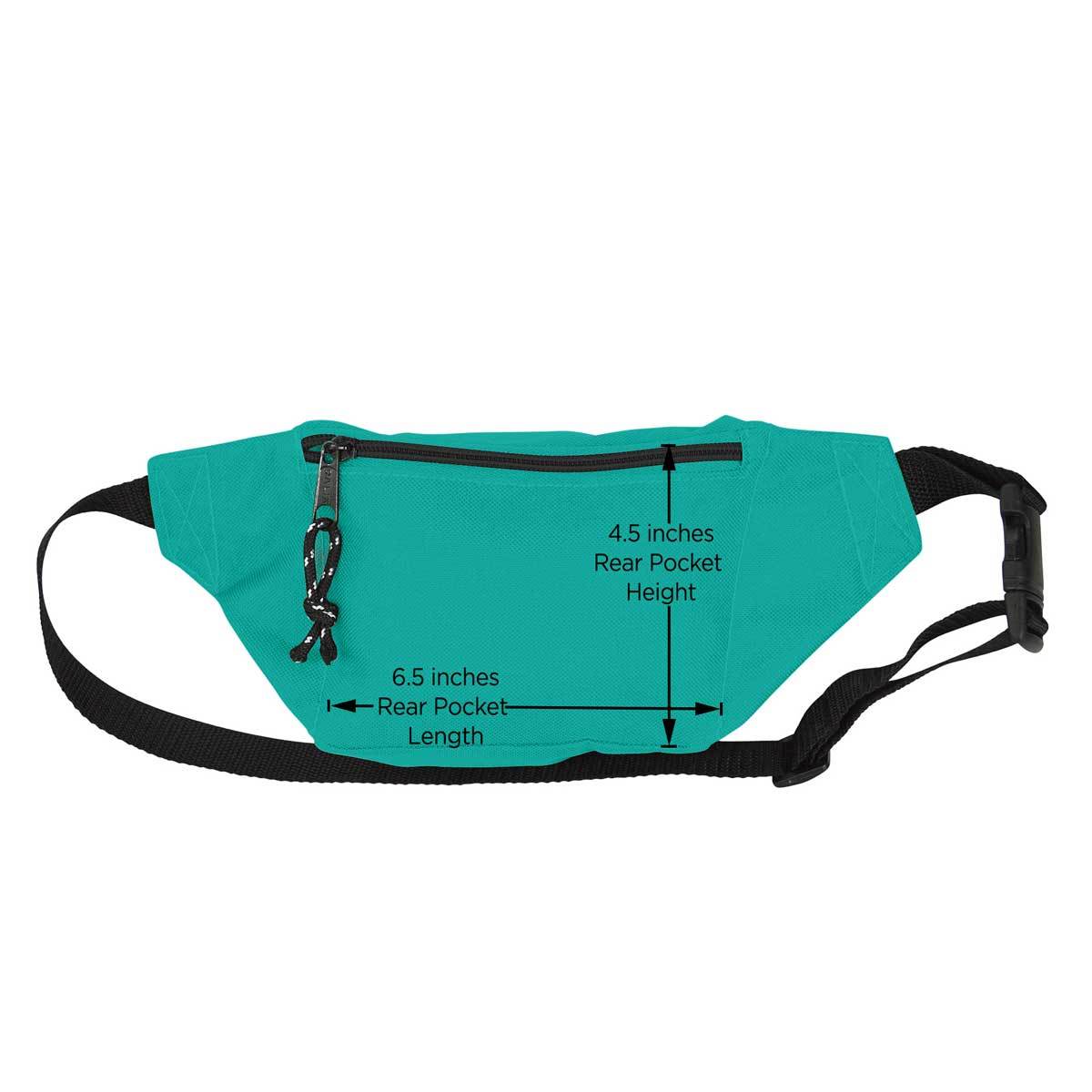 Dalix - Wholesale Belt Bag - Unisex - Dalix Round Fanny Pack w/ 3 Pockets7