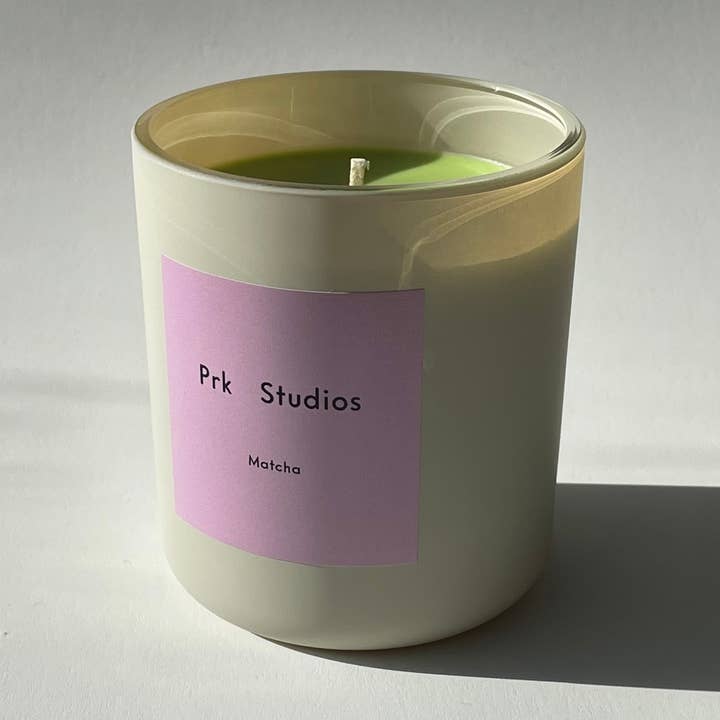 Matcha Candle 8oz | 100% Natural Soy Wax w/ Essential Oils for wholesale by Prk Studios