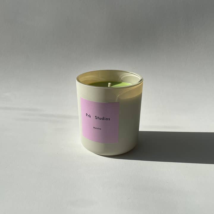Prk Studios – wholesale Jar/filled candle – Matcha Candle 8oz | 100% Natural Soy Wax w/ Essential Oils 0