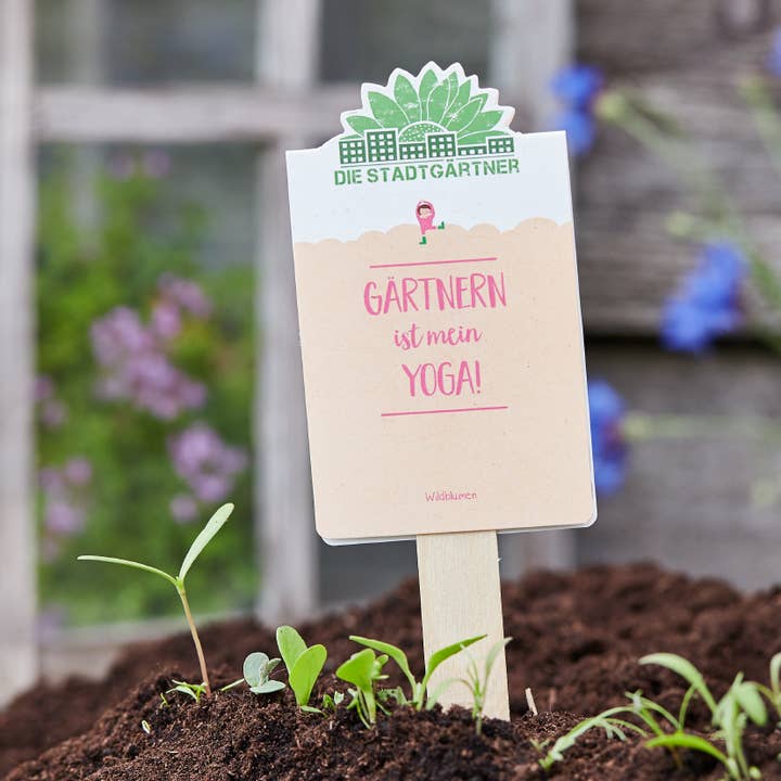 Saludos en semillas: la jardinería es mi yoga para venta al por mayor de TDJ Stadtgärtner GmbH