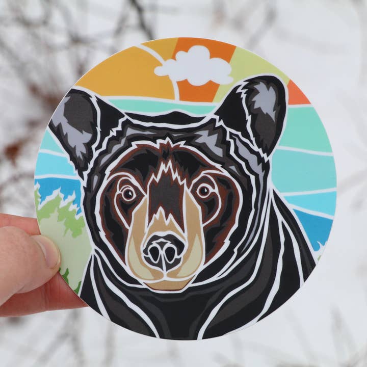 Bear Vinyl Sticker for wholesale by Gnome Studio