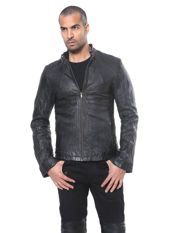 stinger jakke - herre læderjakke for engroshandel hos Jan Hilmer + Sparrow