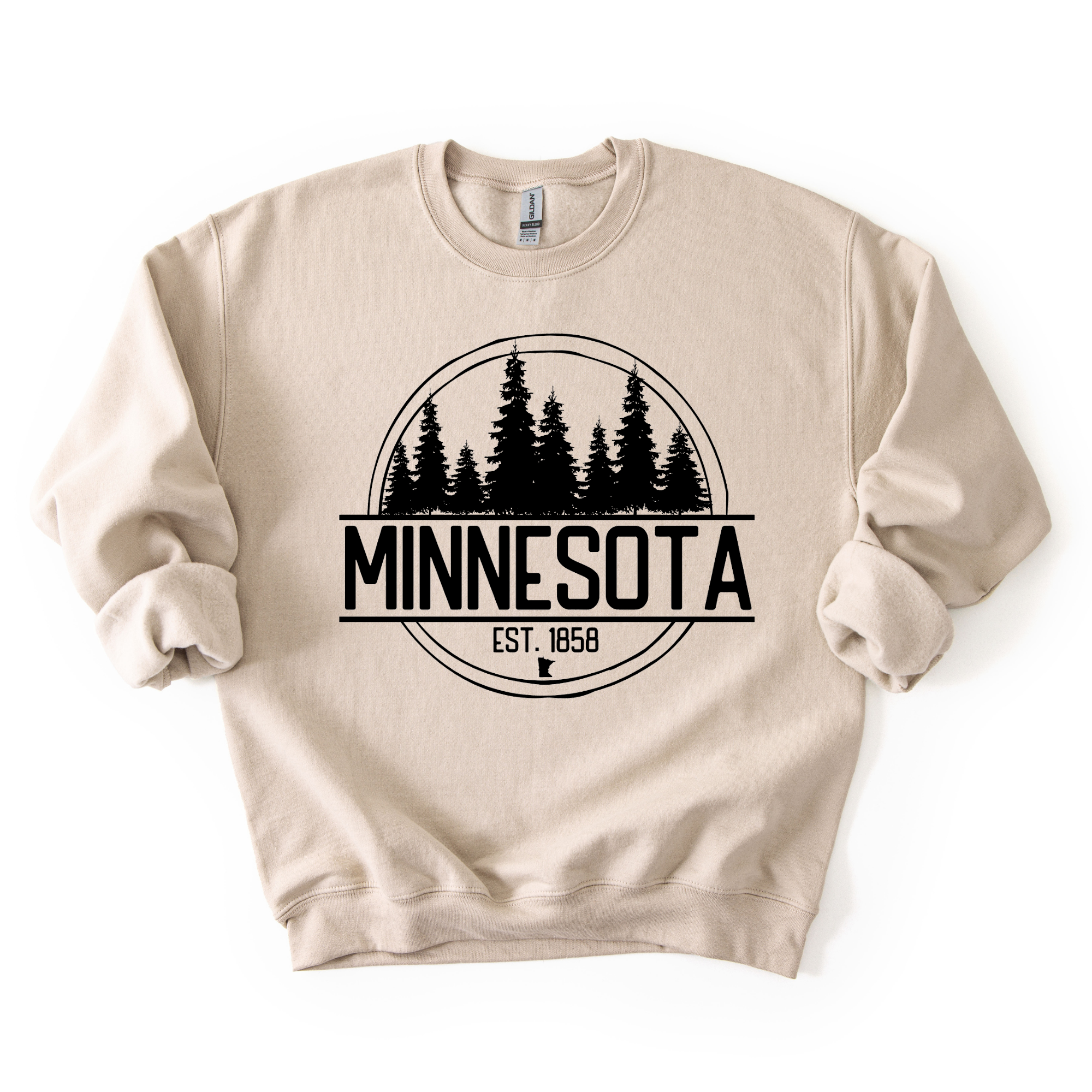 Fuzzy Loon Designs - Wholesale Graphic Sweatshirt - Unisex - Minnesota Circle Pines Comfy Crew Sweatshirt1