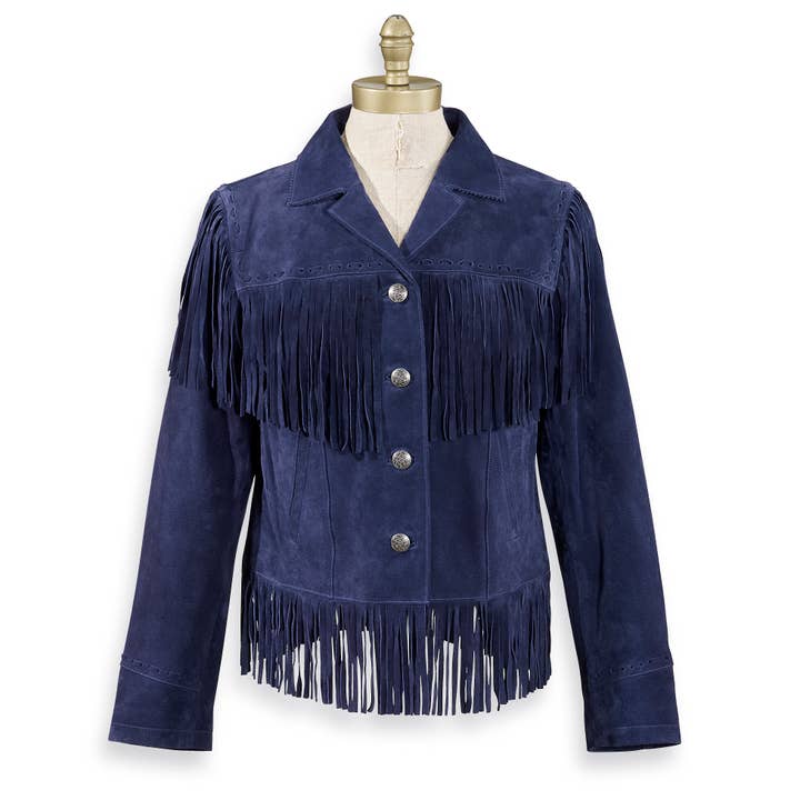 Blue Clemens Suede Jacket for wholesale on Faire3