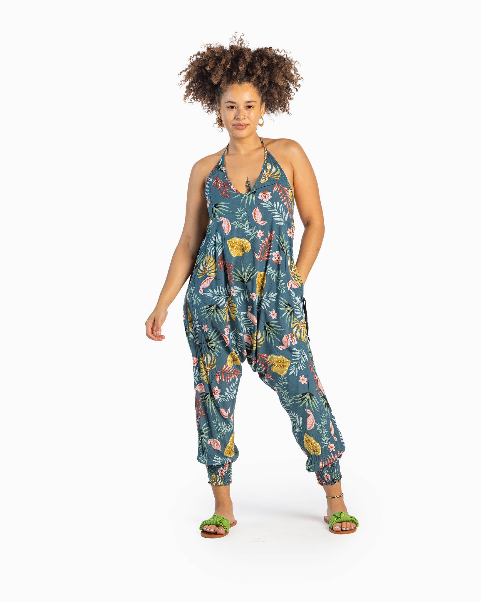 Buddha Pants - Wholesale Jumpsuit - Women's - Flower Harem Jumpsuits By Buddha Pants