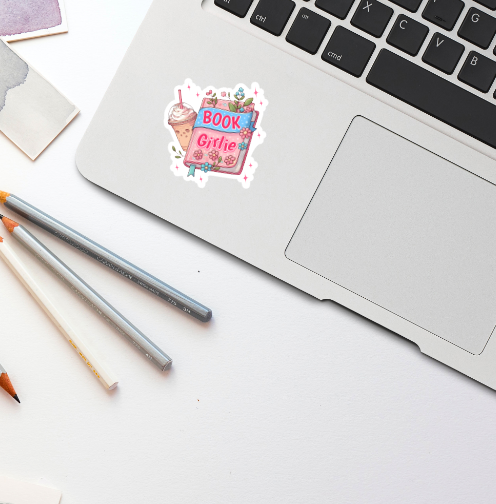 Prairie Chicken Sticker Shop & Gifts - Wholesale Sticker - Book Girlie Die Cut Vinyl Sticker 1