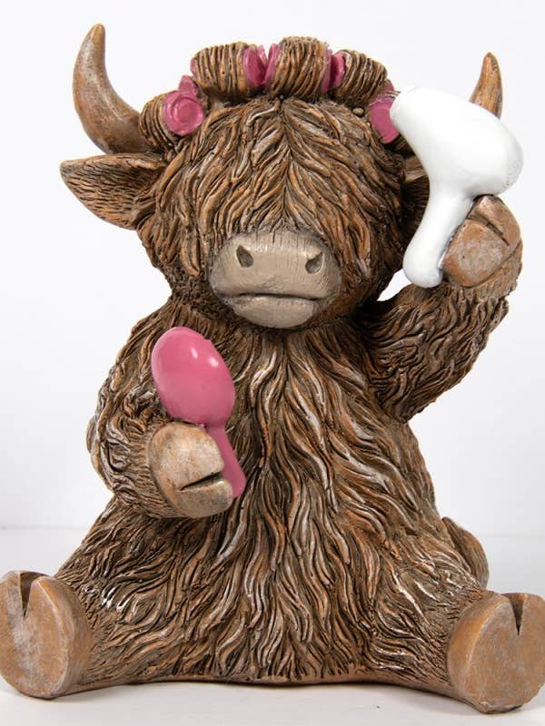 LP75983 - Highland Cow Hairdo for wholesale by David Fischhoff Ltd