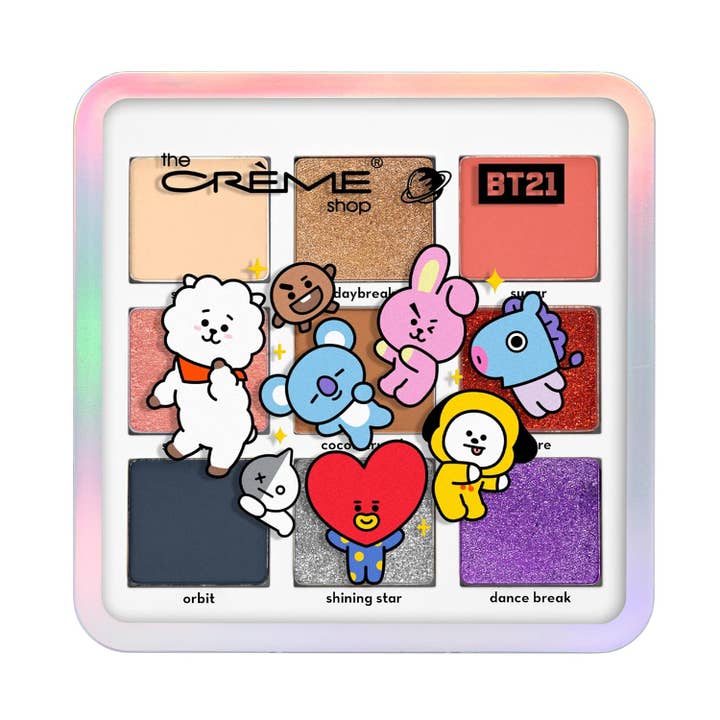 KJ Beauty and Health - Wholesale Eyeshadow Palette - The Crème Shop - BT21 Eyeshadow Palette