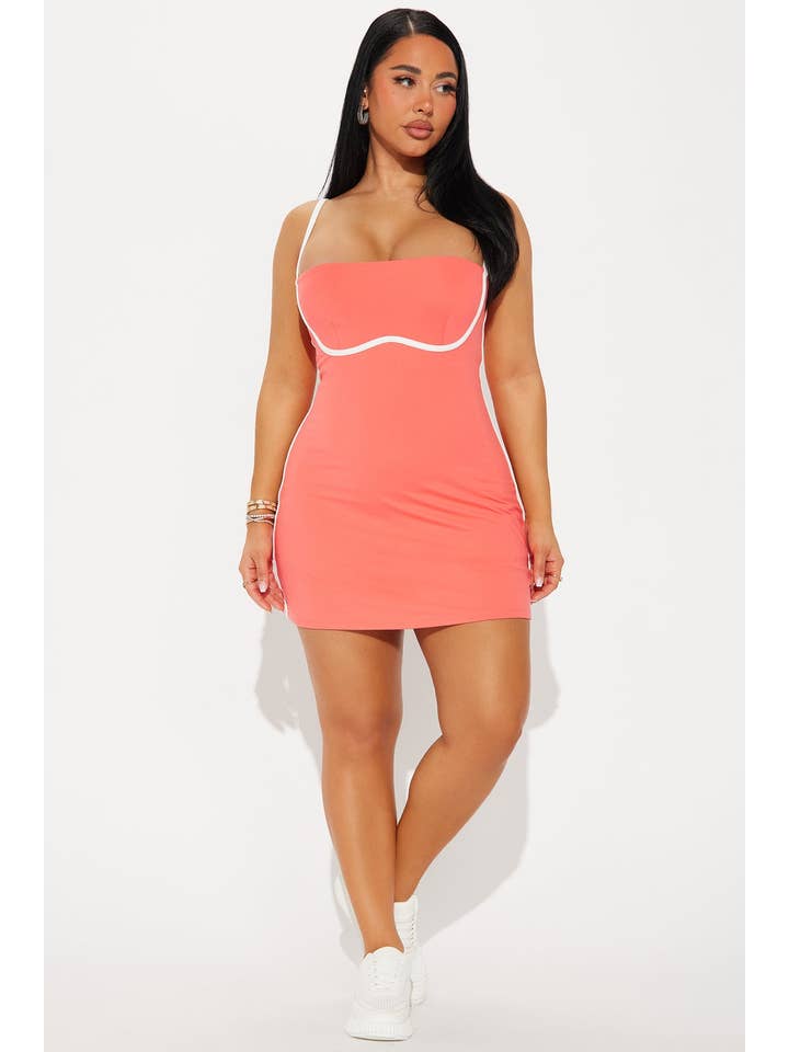 5besties inc - Wholesale Dress - Women's - CONTRAST DETAIL TENNIS DRESS