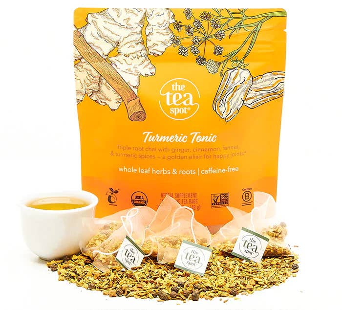 The Tea Spot - Wholesale Health/detox tea - Turmeric Tonic, Organic Herbal Tea - 15 sachets each