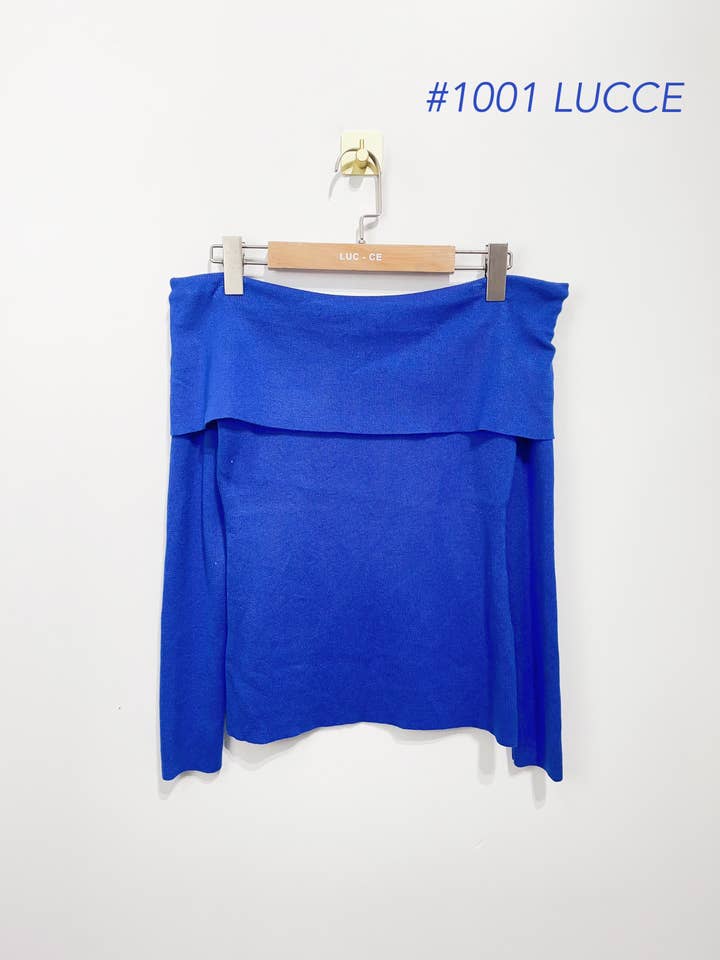 LUCCE - Wholesale Knit Sweater - Women's - Off shoulder sweater - 10014