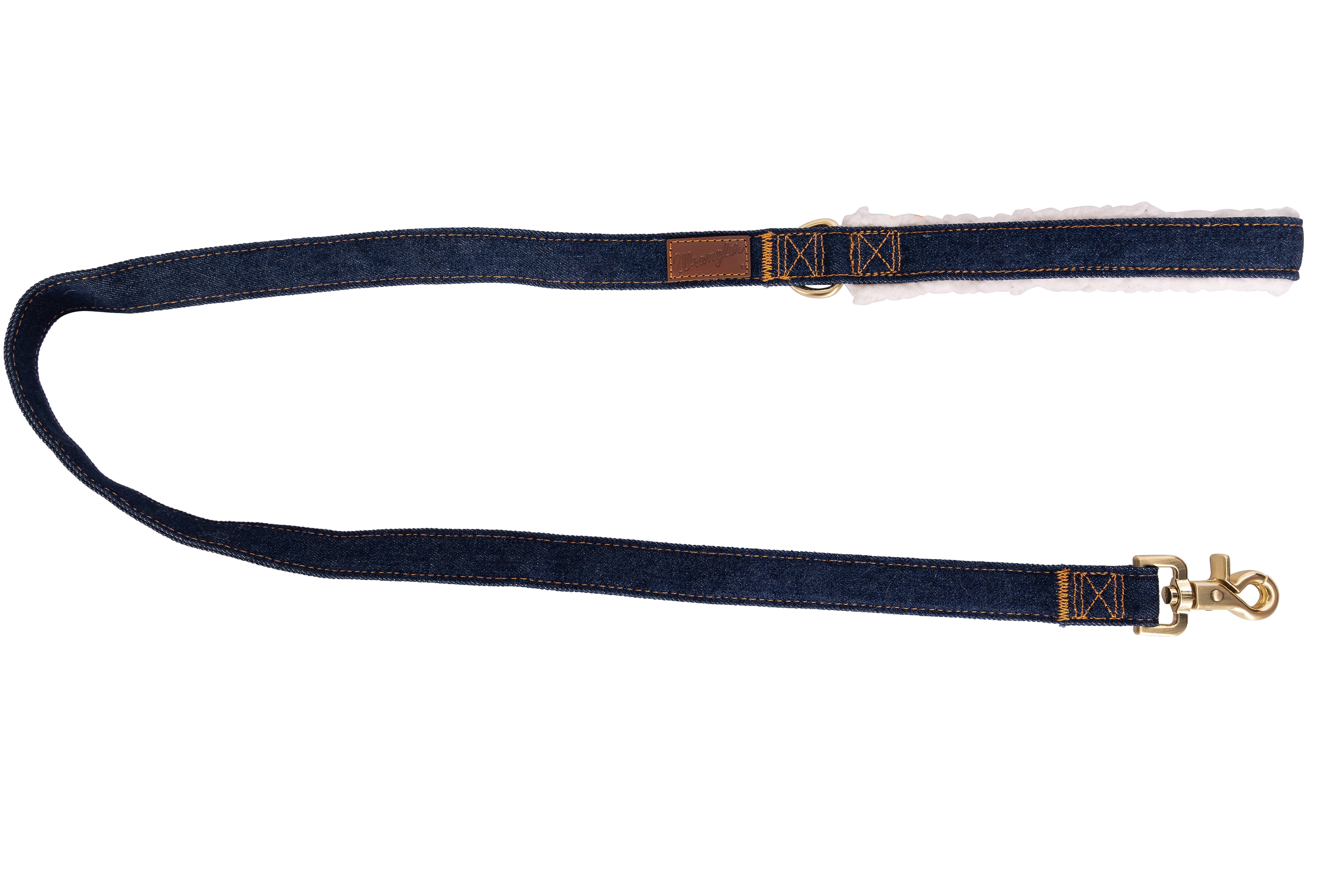 Lexington Pet & Wrangler Pet - Wholesale Pet Leash - Dog - Wrangler Denim And Sherpa Lead Dark Wash3