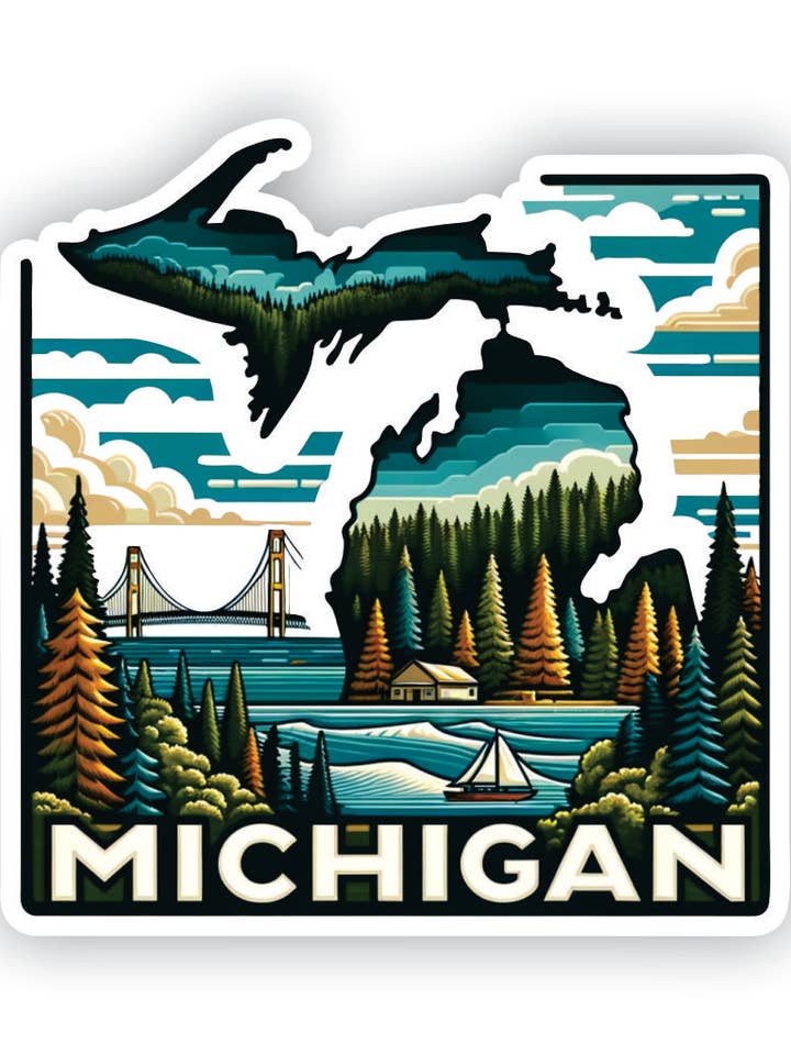 Nordlige Michigan Klistermærke #106 for engroshandel hos Big monkey