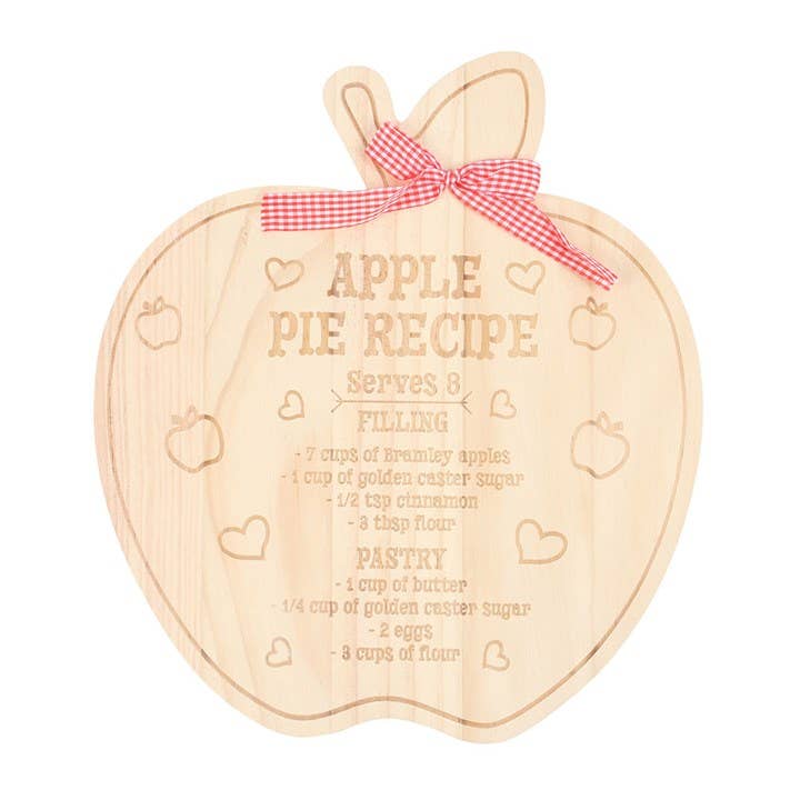 Something Different Wholesale – wholesale Cutting board – Apple Pie Recipe Serving Board1