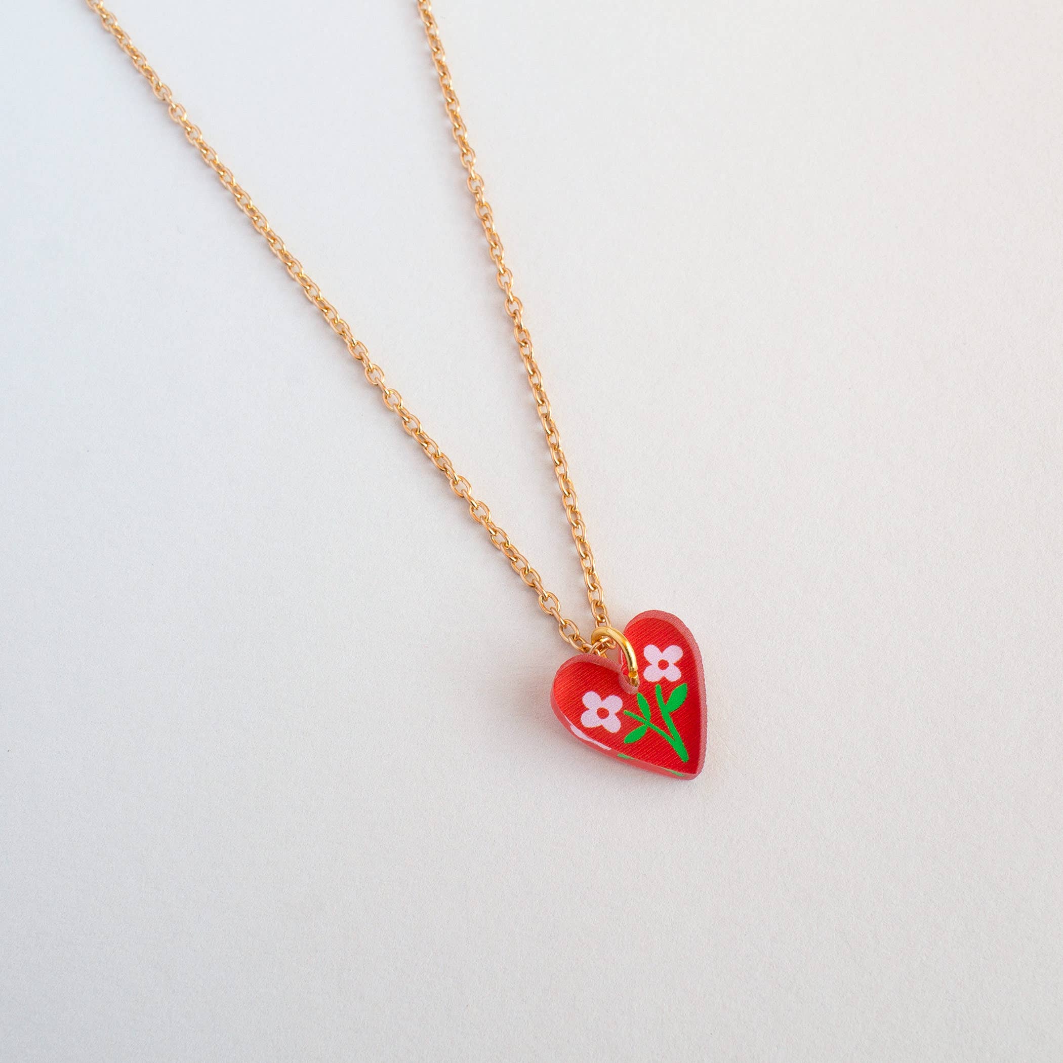 Natalie Lea Owen – Handmade Jewellery & Greeting Cards - Wholesale Pendant/Charm Necklace - Heart Floral Charm Necklace | Mother's Day Gift Jewellery7