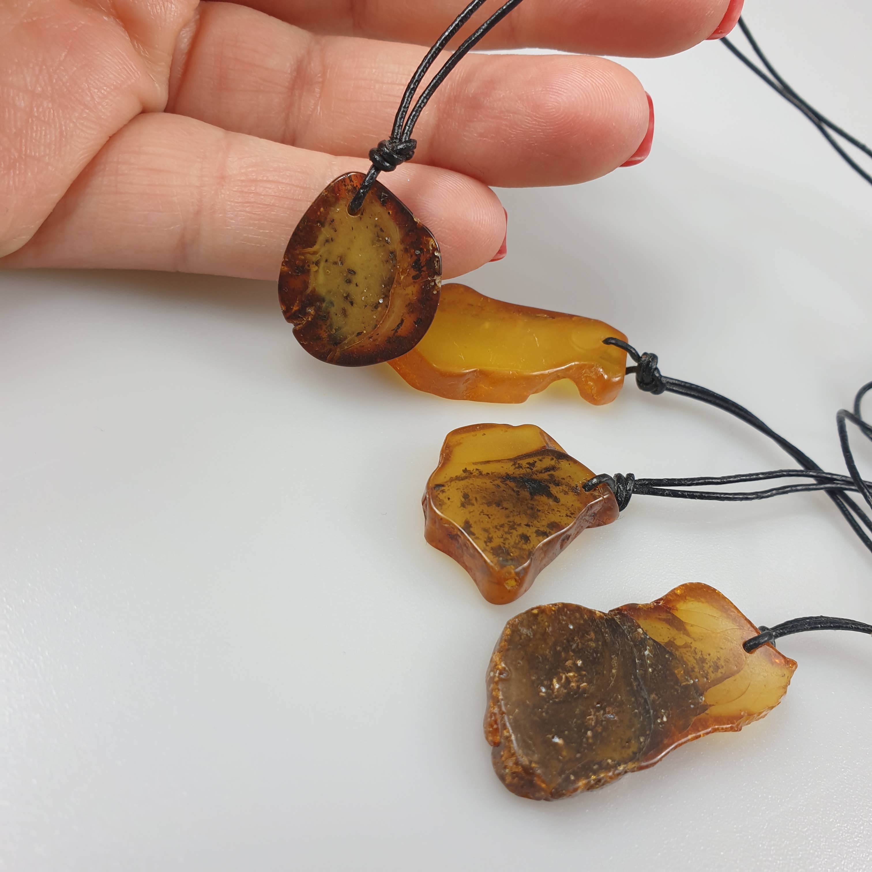 AmberLithuania - Wholesale Pendant/Charm Necklace - Raw Baltic Amber Stones Pendant Necklace for adults5