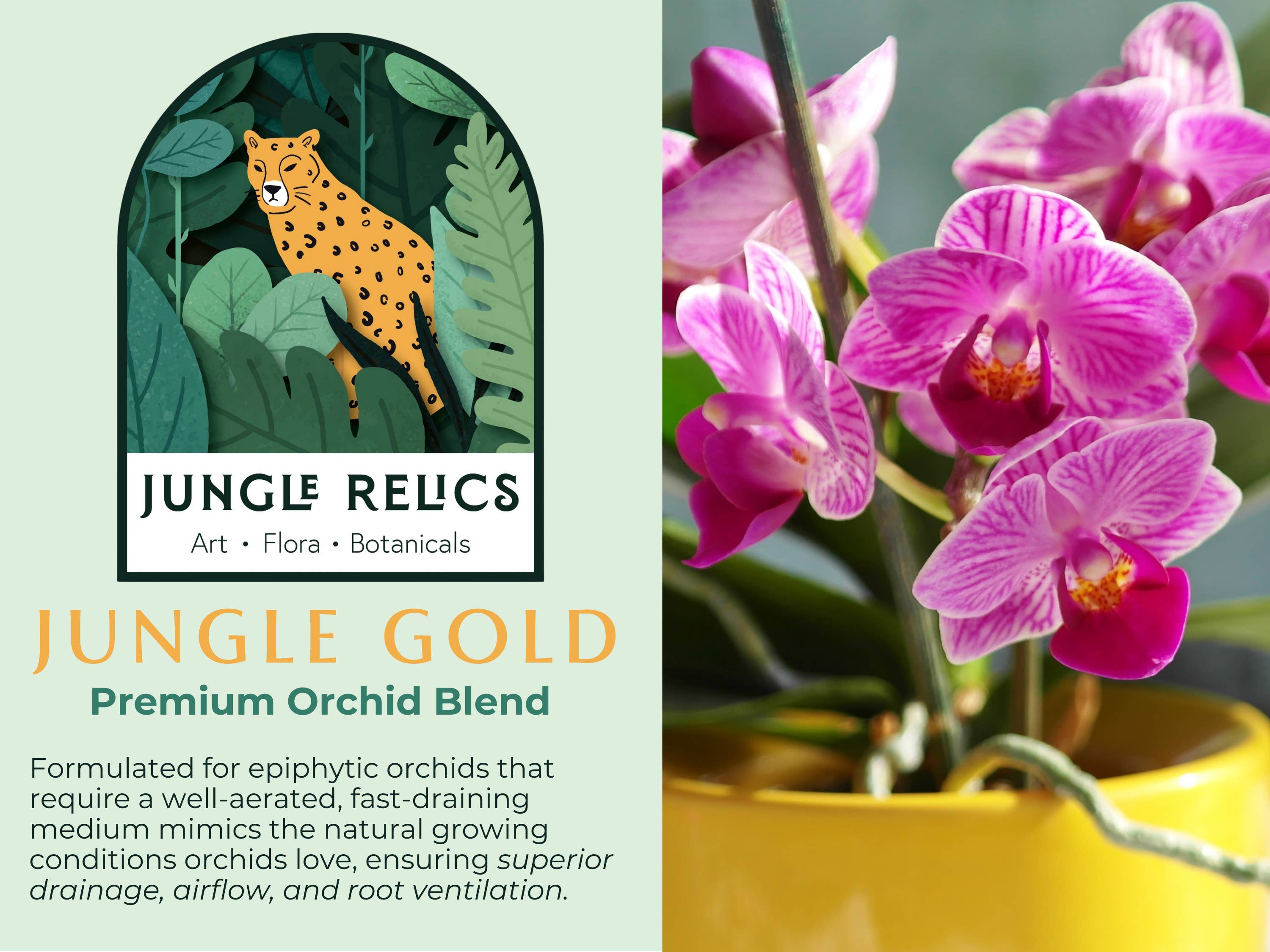 Jungle Relics - Wholesale Planting/potting soil - Jungle Gold Premium Orchid Blend