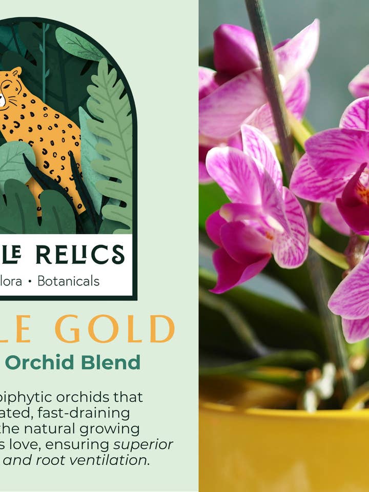 Jungle Gold Premium Orchid Blend for wholesale by Jungle Relics