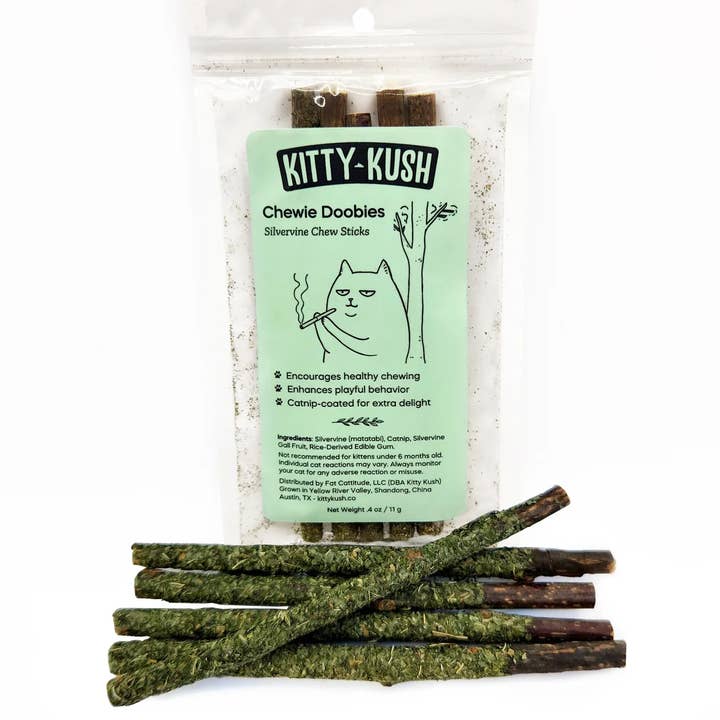 Chewie Doobies Silvervine Chew Sticks for wholesale by Kitty Kush