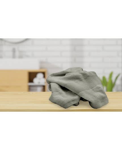 Mani Textile - Vendita all'ingrosso Asciugamani da bagno - Asciugamano grigio in fibra di bambù2