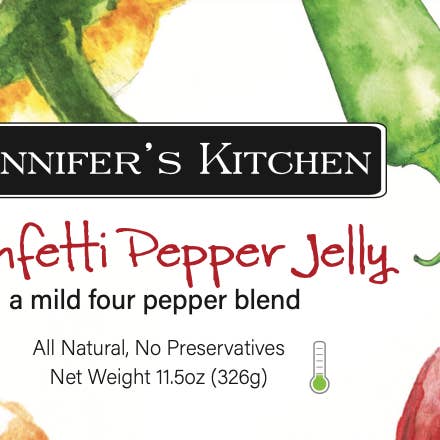 Jennifer's Kitchen - Wholesale Jam/Jelly - Confetti Pepper Jelly - 11 oz - CASE of 123
