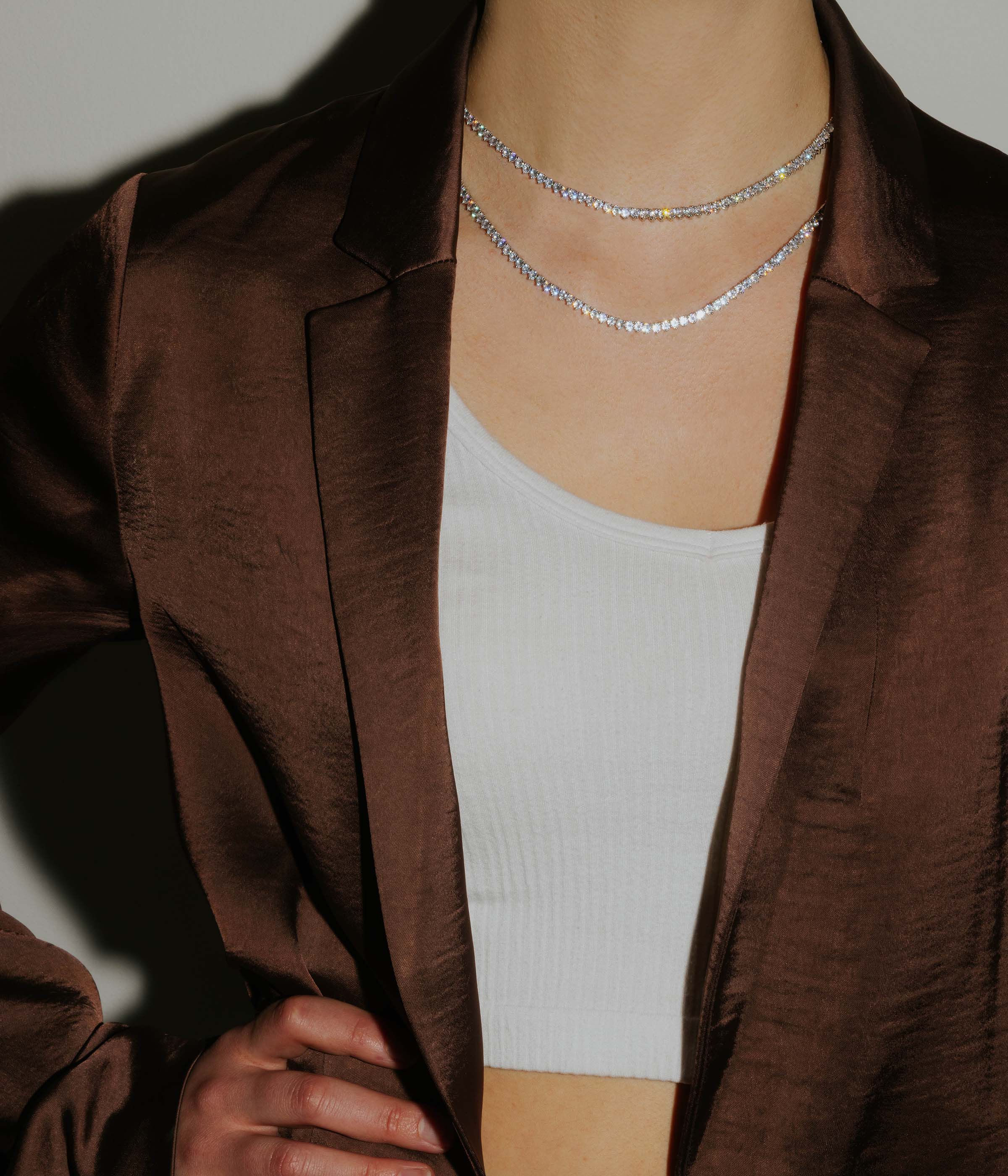 Loren Hope - Wholesale Link & Chain Necklace - Mercer Slider Tennis Necklace7