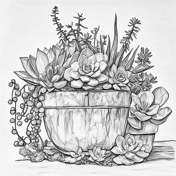 The Boozy Bookworm Art Kits – wholesale DIY craft kit – Succulent Plant DIY Painting Art Kit ~ 2 sizes1