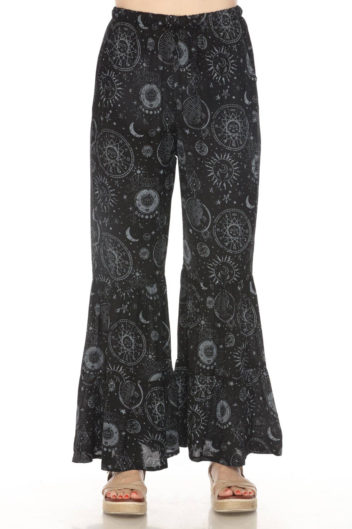 Lakhays Collection Inc. - Wholesale Pants - Women's - Flowy Tiered Ruffle Pants0