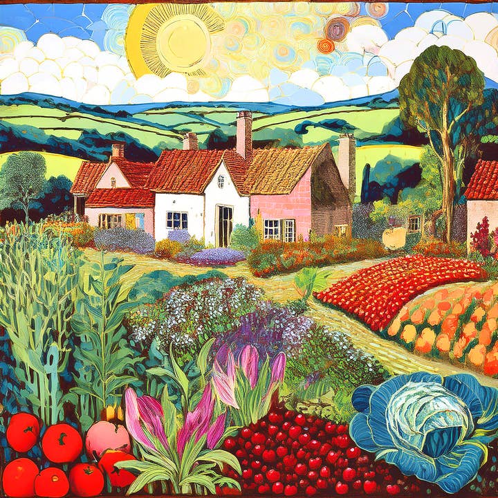 Country organic home III for wholesale by Coastal & Countryside Greeting Cards by NY