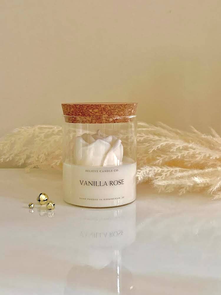 Believe Candle – wholesale Novelty candle – Vanilla Rose Candle3