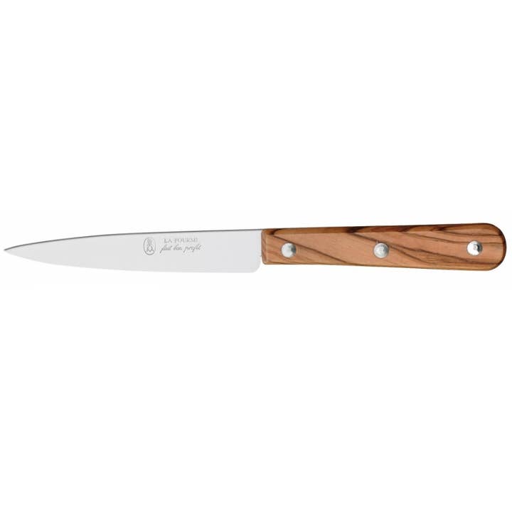 Allweneedis - Vente Couteau de cuisine/multi-usage - Couteau office LA FOURMI manche bois d'olivier