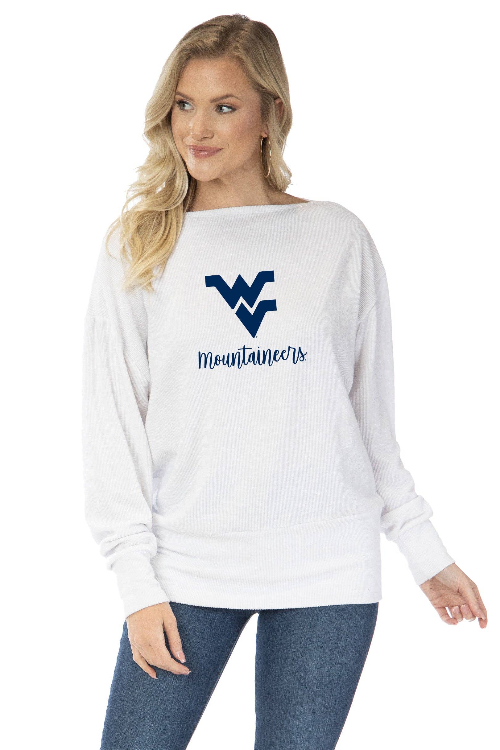 Flying Colors Apparel - Wholesale Knit Top - Women's - West Virginia Mountaineers Lainey Tunic2