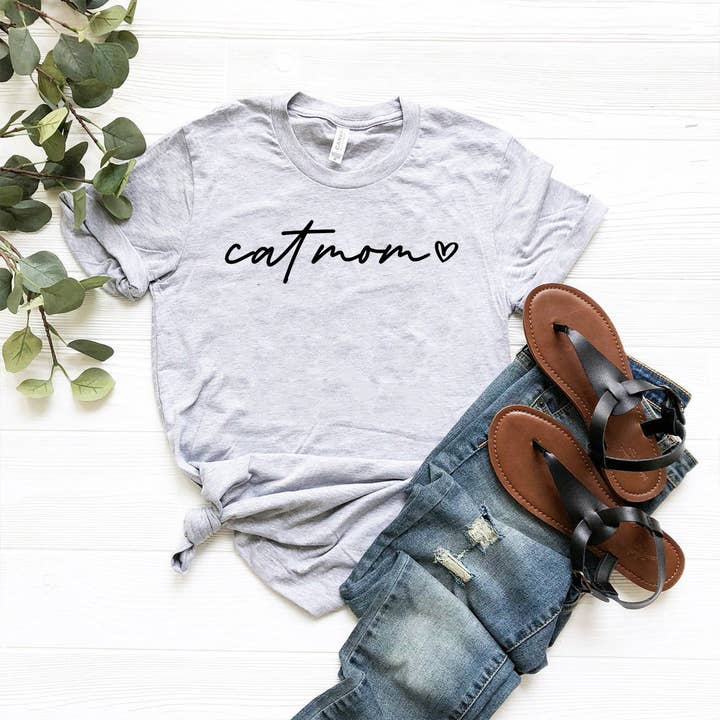 Cat mom T-Shirt for wholesale by Furr-Baby Gifts