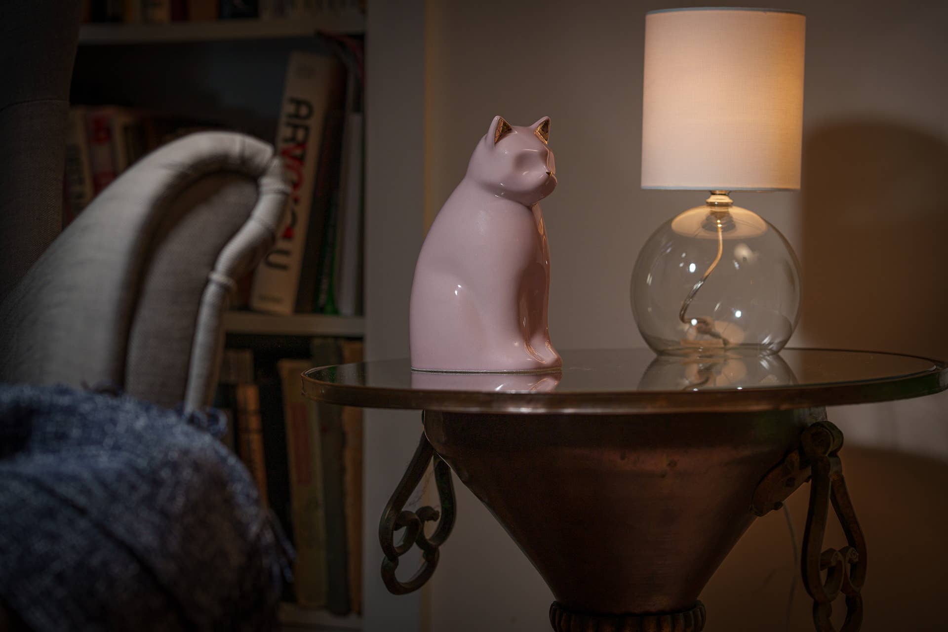 Pulvis Art Urns - Wholesale Pet Urn/Keepsake Box - "Meow" Pet Urn for Cat - Pink | Ceramic 8