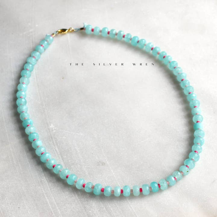 The Silver Wren - Wholesale Beaded/Pearl Necklace - Stone Candy Beaded Necklace, Trendy Colorful Beads