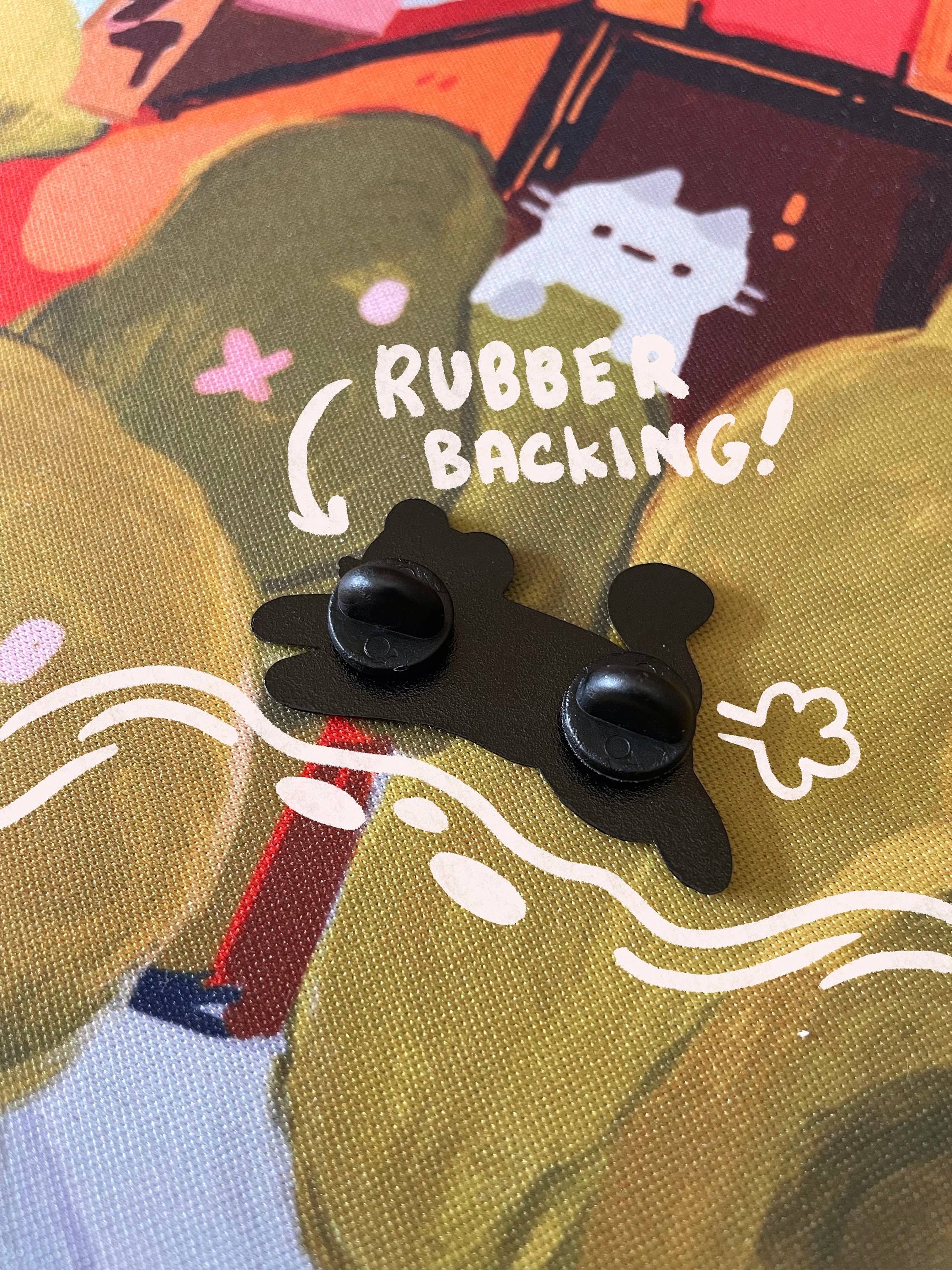 Paper Rat Illustrations - Wholesale Lapel Pin/Button - Frog Cat Enamel Pin2