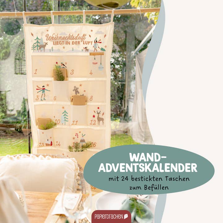 Papierdrachen – wholesale Adventskalender – Glad jul väggkalender - Set 46