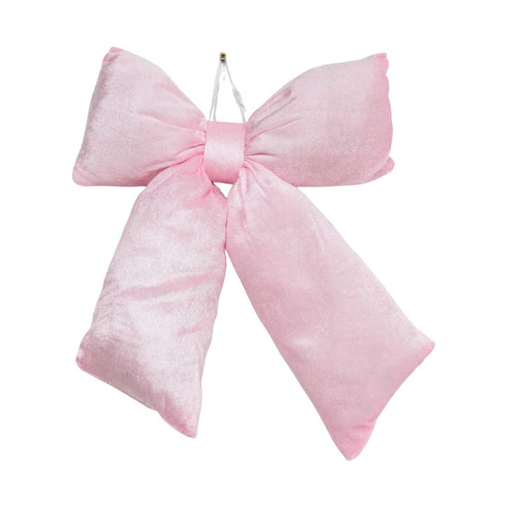 Juldekoration - Rosett - Sammet - Ljusrosa - 32x40cm för wholesale av Housevitamin bv