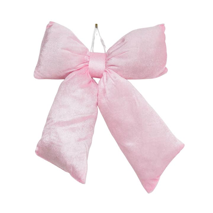 Christmas Decoration - Bow - Velvety - Light Pink - 32x40cm for wholesale by Housevitamin bv