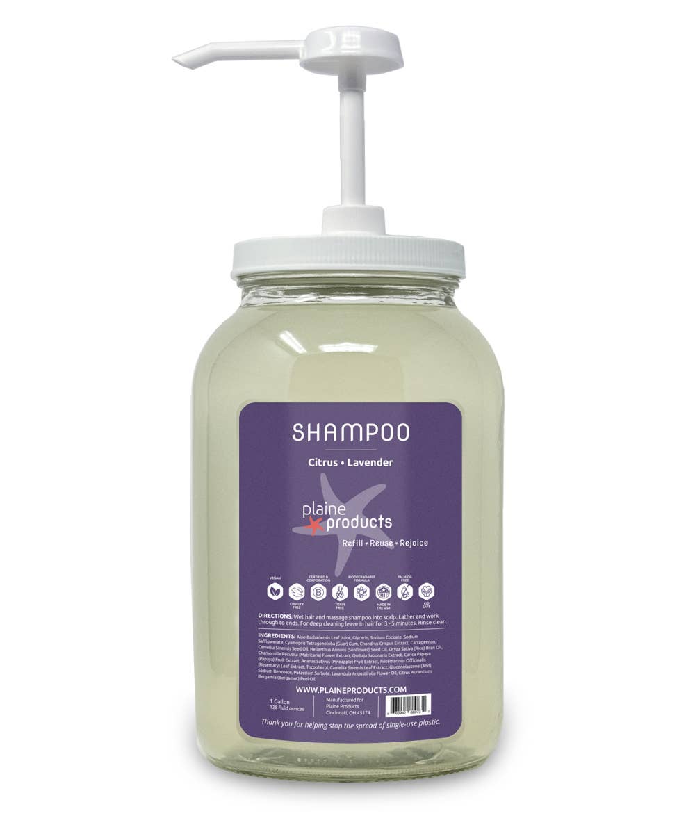 Plaine Products - Wholesale Hair Shampoo - Shampoo One Gallon Bulk Reusable (pump not included)3