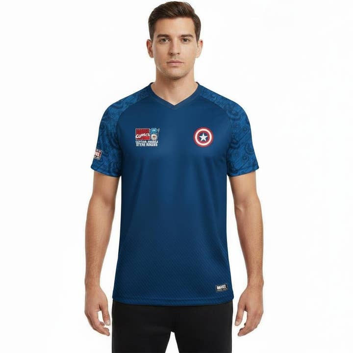 MAILLOT DE FOOTBALL CAPITAINE AMÉRIQUE 41 for wholesale by COTTON DIVISION