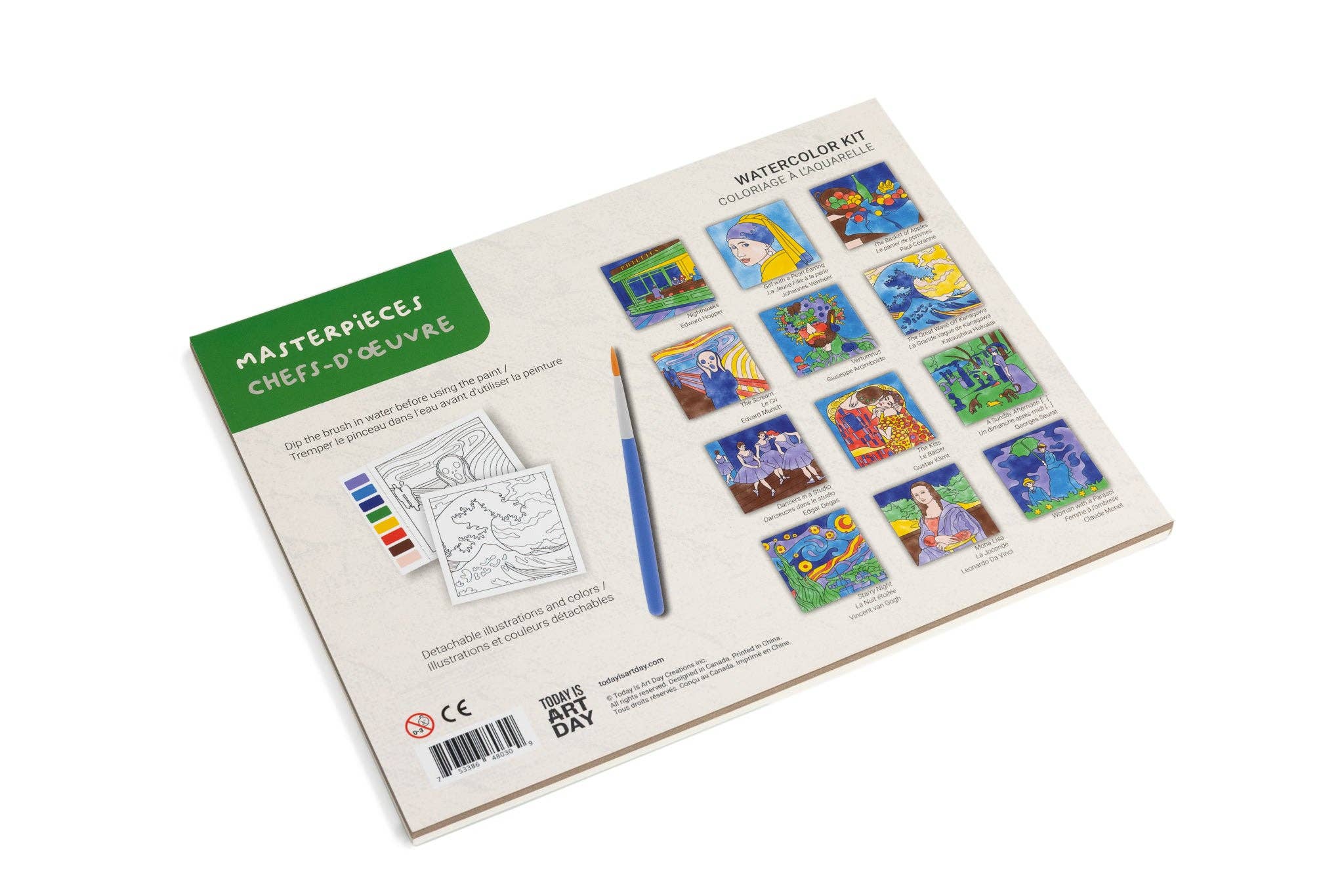 Today is Art Day - Wholesale DIY Craft Kit - Kids - Masterpieces - Watercolor Kit2