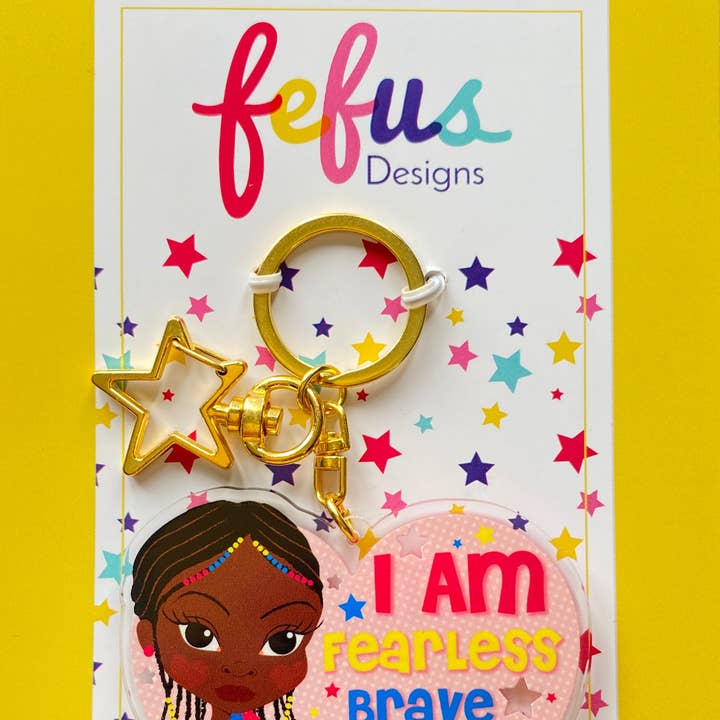 I Am Affirmation - Keyring/ Bag Charm | Fefus Designs for wholesale by Fefus Designs
