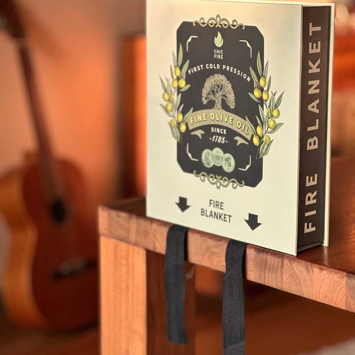 CHIC FIRE - Wholesale Safety Alarm/Gear - Design Fire Blanket - Olive Oil3