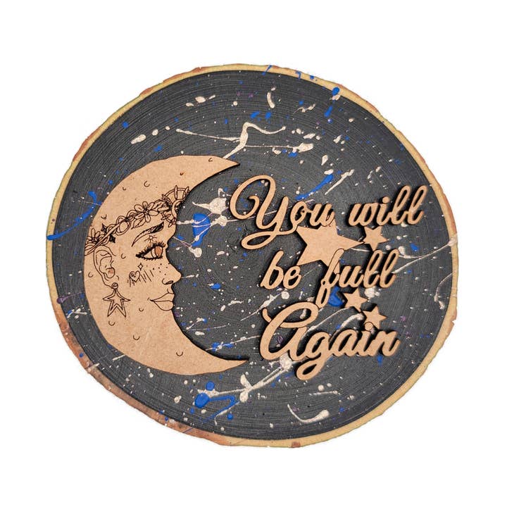 Moon/You Will Be Full Again Magnet for wholesale by Spears Creations