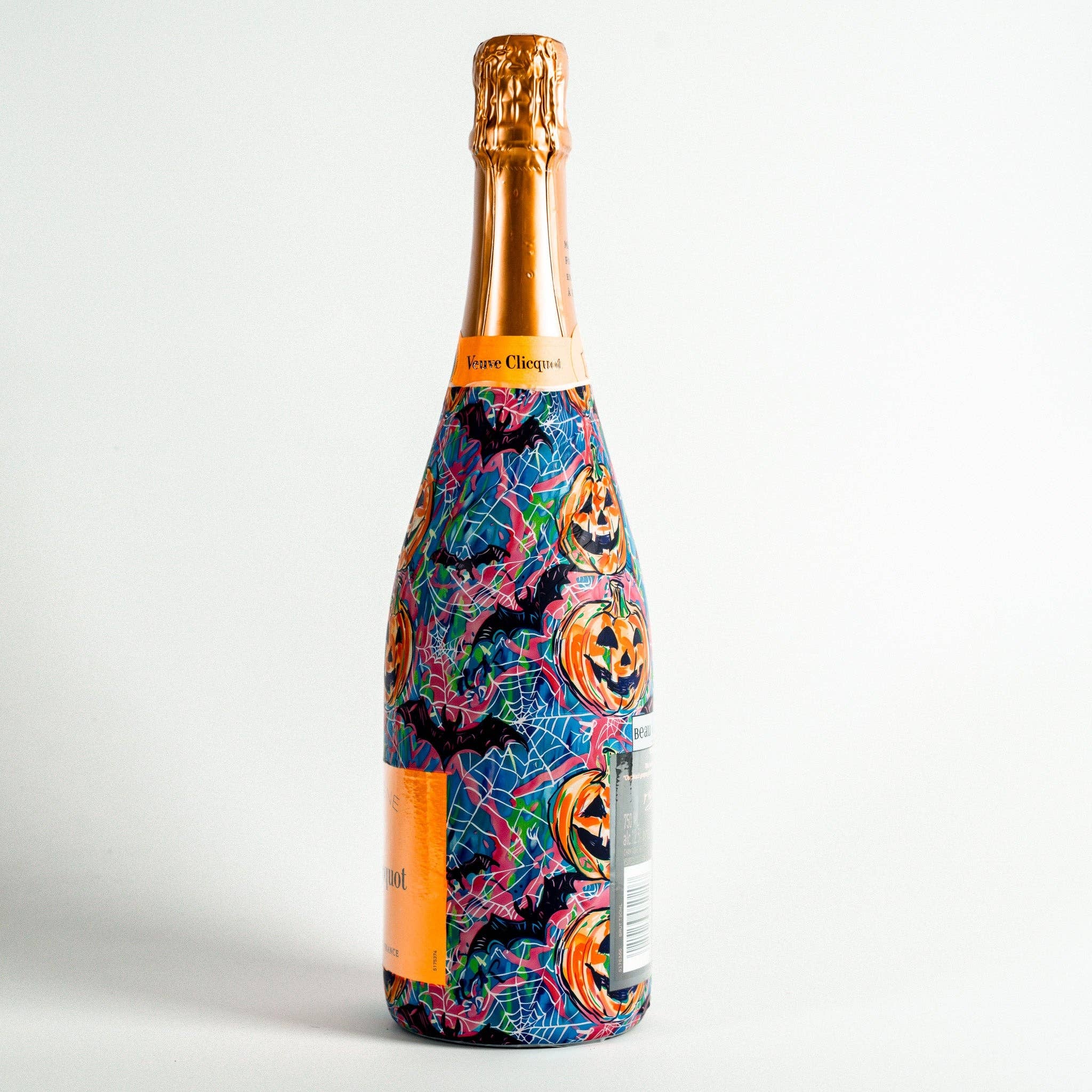 Beau Bottles - Vente Pochette cadeau pour bouteille de vin - Beau Bottles Preppy Halloween Bats - Collection Champagne1