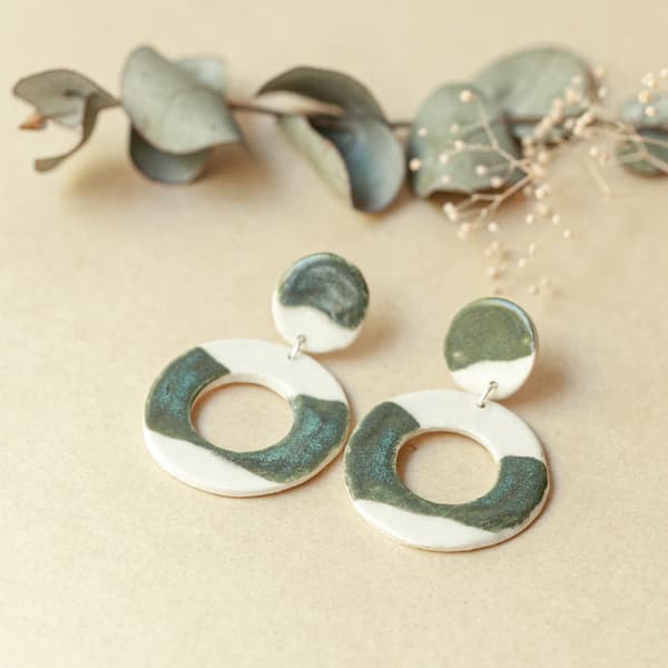 Statement O Earrings for wholesale by Sand and Fire Designs