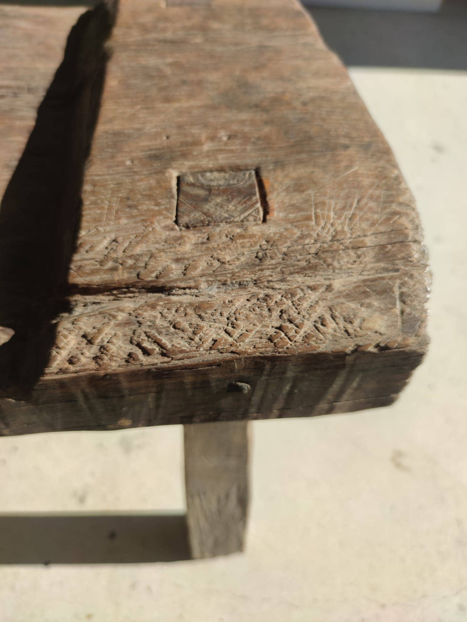 Office Objets - Wholesale Bench - Very large antique teak bench H:50cm L:2m0631