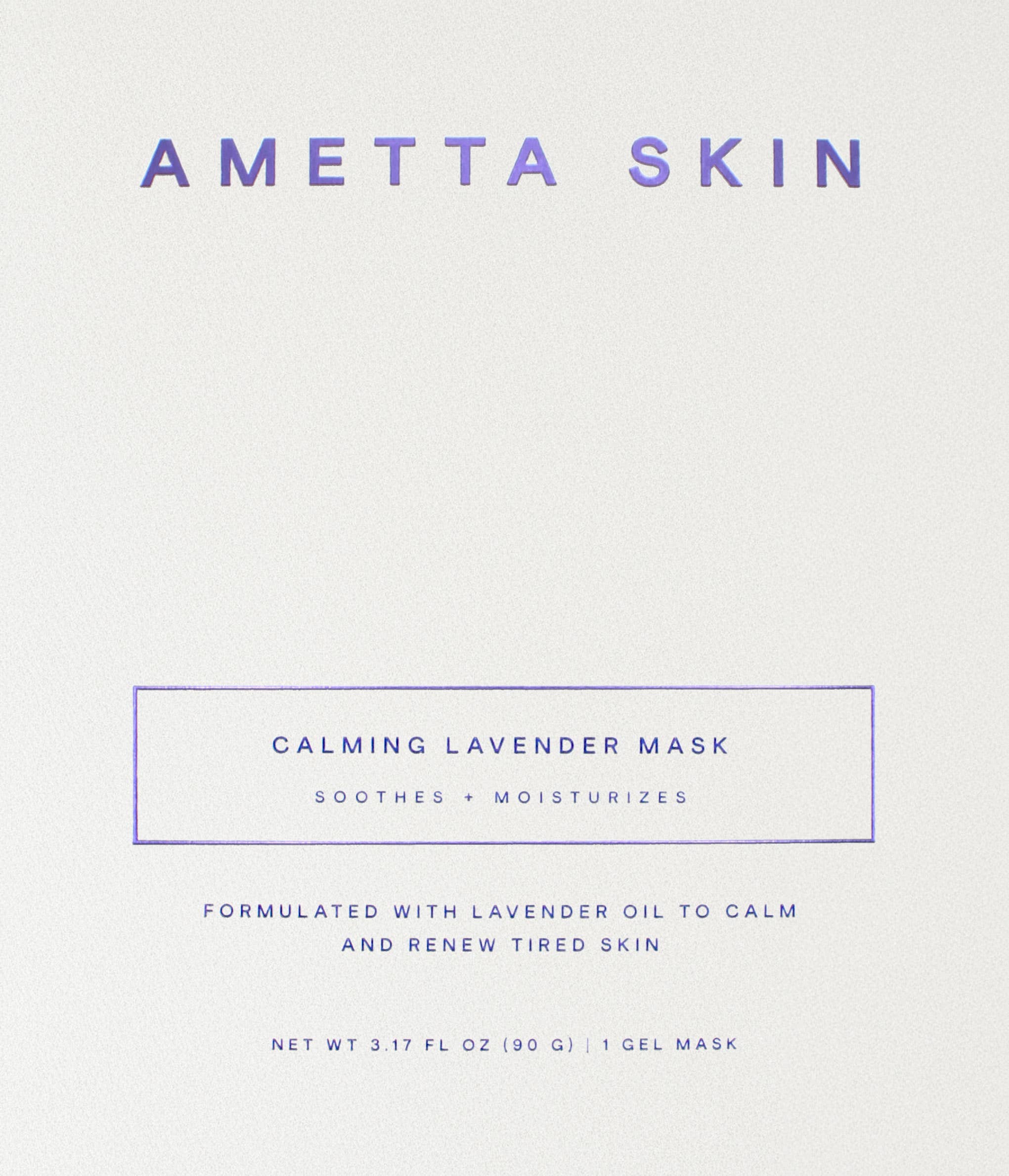 AMETTA SKIN CARE - Wholesale Skincare Face Mask - Calming Lavender Collagen Mask8